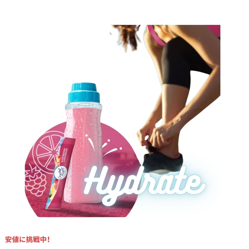 クリスタルライト Crystal Light ラズベリーレモネード ドリンクミックス 0.08オンス/10本入り Raspberry Lemonade Drink Mix 0.08oz/10pk 4