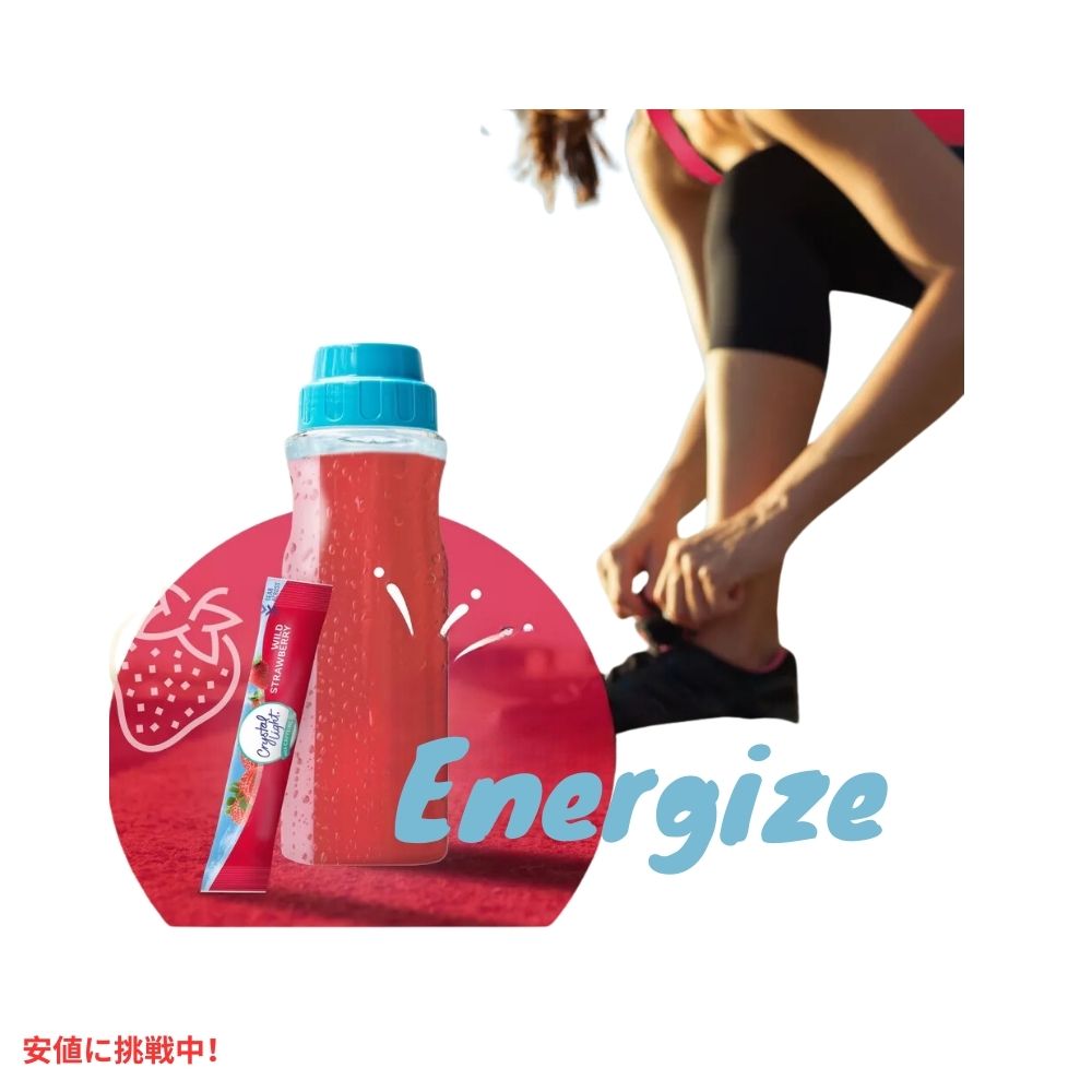 クリスタルライト Crystal Light ワイルドストロベリー ドリンクミックス カフェイン入り 0.11オンス/10本入り Wild Strawberry Drink Mix 0.11oz/10pk 4