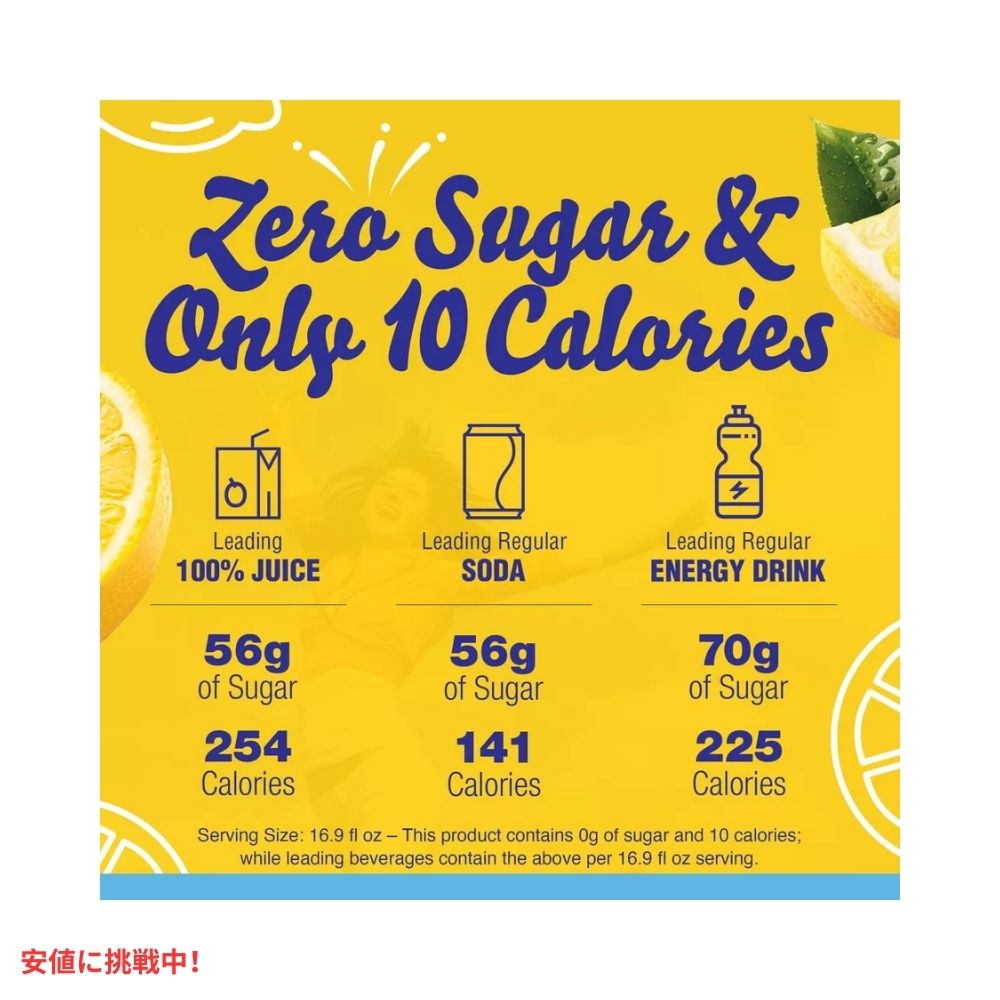 クリスタルライト オンザゴー ナチュラルレモネード ドリンクミックス 0.14オンス/10本入り Crystal Light On the Go Natural Lemonade Drink Mix 0.14oz/10pk 2