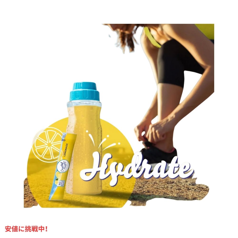 クリスタルライト オンザゴー ナチュラルレモネード ドリンクミックス 0.14オンス/10本入り Crystal Light On the Go Natural Lemonade Drink Mix 0.14oz/10pk 4