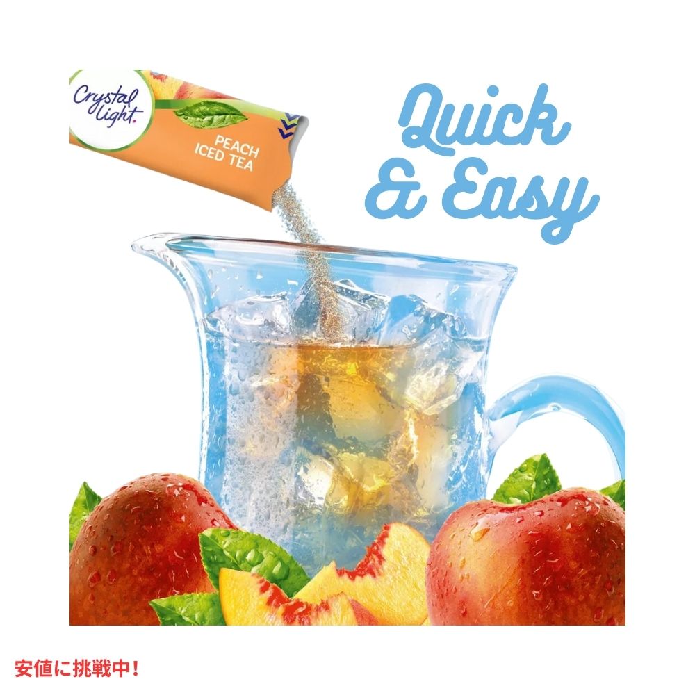 クリスタルライト Crystal Light ピーチアイスティーミックス 0.25oz/6本入り Peach Iced Tea Drink Mix 0.25oz/6pk 3