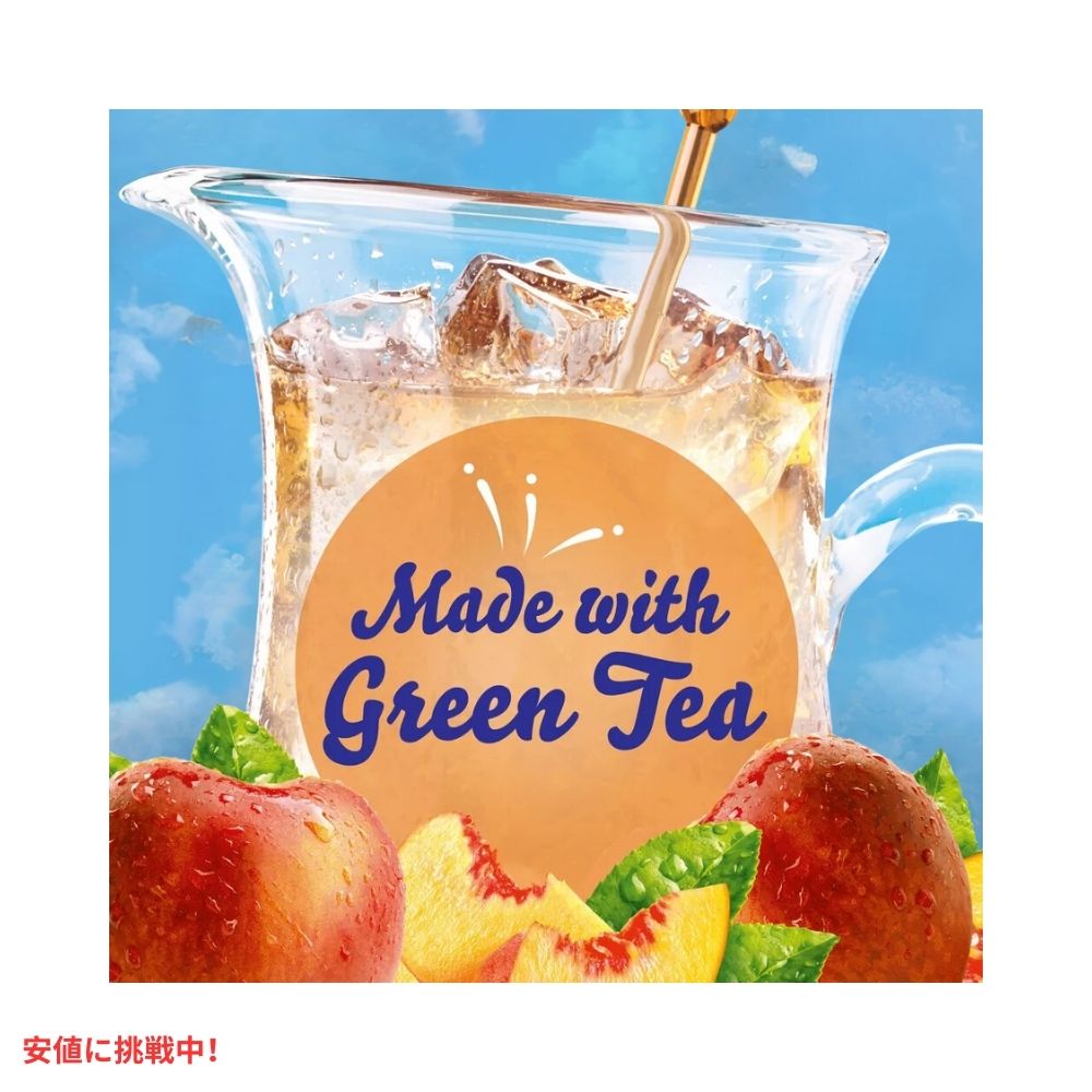クリスタルライト Crystal Light ピーチアイスティーミックス 0.25oz/6本入り Peach Iced Tea Drink Mix 0.25oz/6pk 6