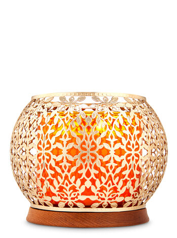 Bath & Body Works GOLD VINES 3-Wick Candle Holder / バス&ボディワークス 3芯キャンドル用ホルダー [ゴールドバインズ] 1