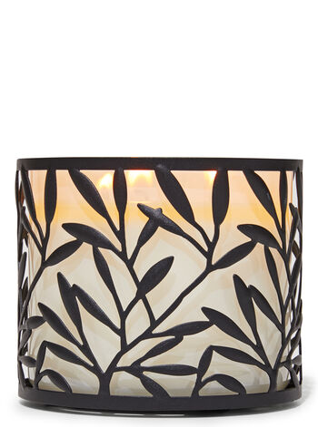 Bath & Body Works VINE LEAF 3-Wick Candle Holder / バス&ボディワークス 3芯キャンドル用ホルダー [バインリーフ] 1