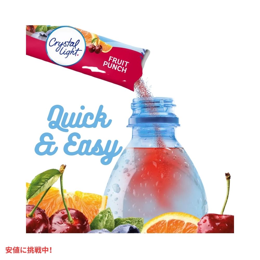クリスタルライト Crystal Light オンザゴー フルーツパンチ ドリンクミックス 0.09オンス/10本入り On-the-Go Fruit Punch Drink Mix 0.09oz/10pk 3