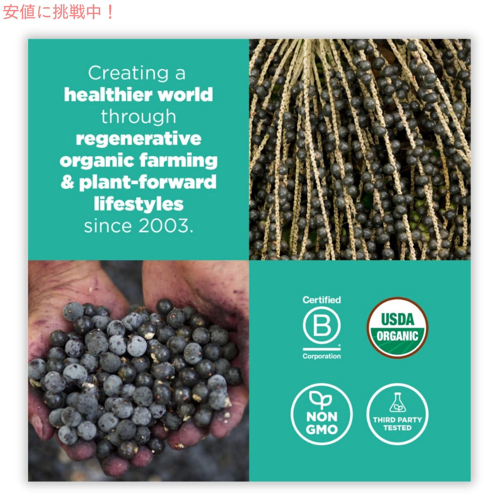 Navitas Organics Acai Powder 4oz(113g) ナビタス オーガニクス オーガニック アサイーパウダー【最安値に挑戦】 6