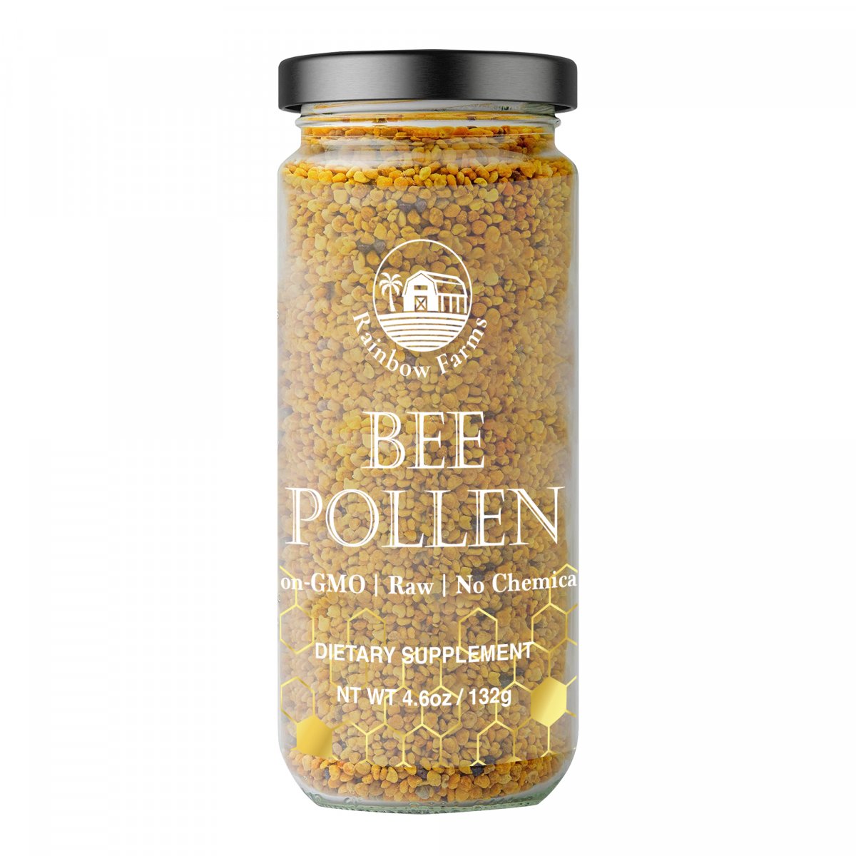 生ビーポーレン Bee Pollen 非加熱　蜜蜂花粉 　無香料　無着色 遺伝子組み換え不使用 NON-GMO レインボーファームズ 1