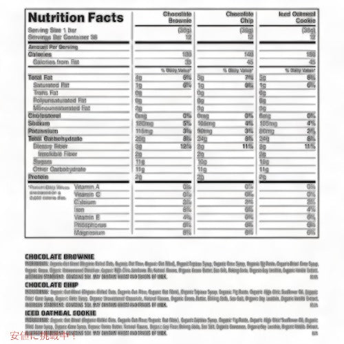 Clif Kid Organic ZBar Variety Pack 1.27oz 36count / クリフ キッズ オーガニック Zバー チョコレート エナジーバー オーガニック 3フレーバーx36本入り 4