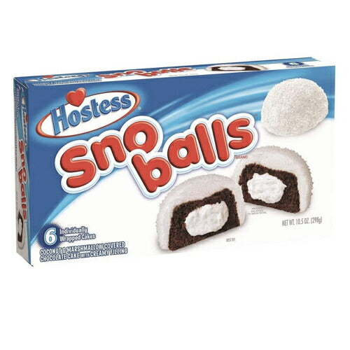 Hostess Snoballs 6ct / ホステス スノーボール チョコレートケーキ マシュマロ ココナッツフレーク 6個入り 10.5oz (298g) 1