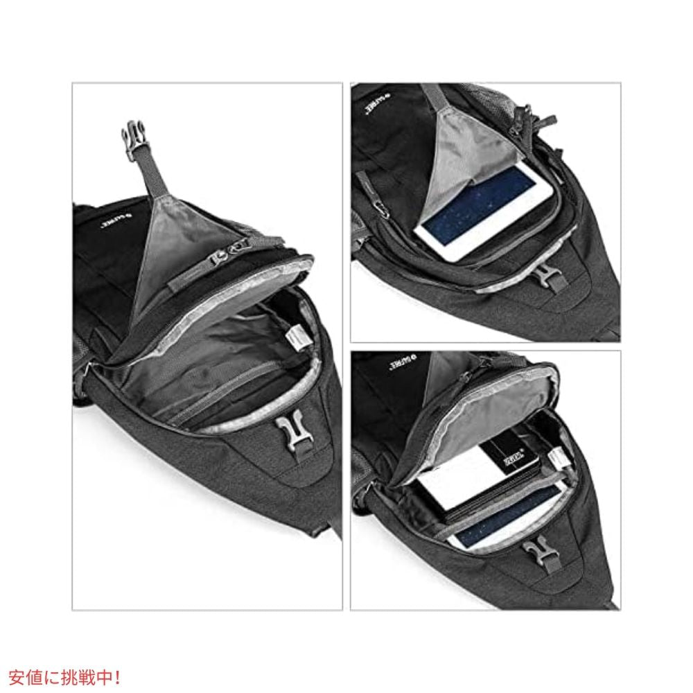 G4Free スリングバッグ RFID ブロックバックパック クロスボディ ブラック Sling Bag RFID Blocking Backpack Crossbody Black 4