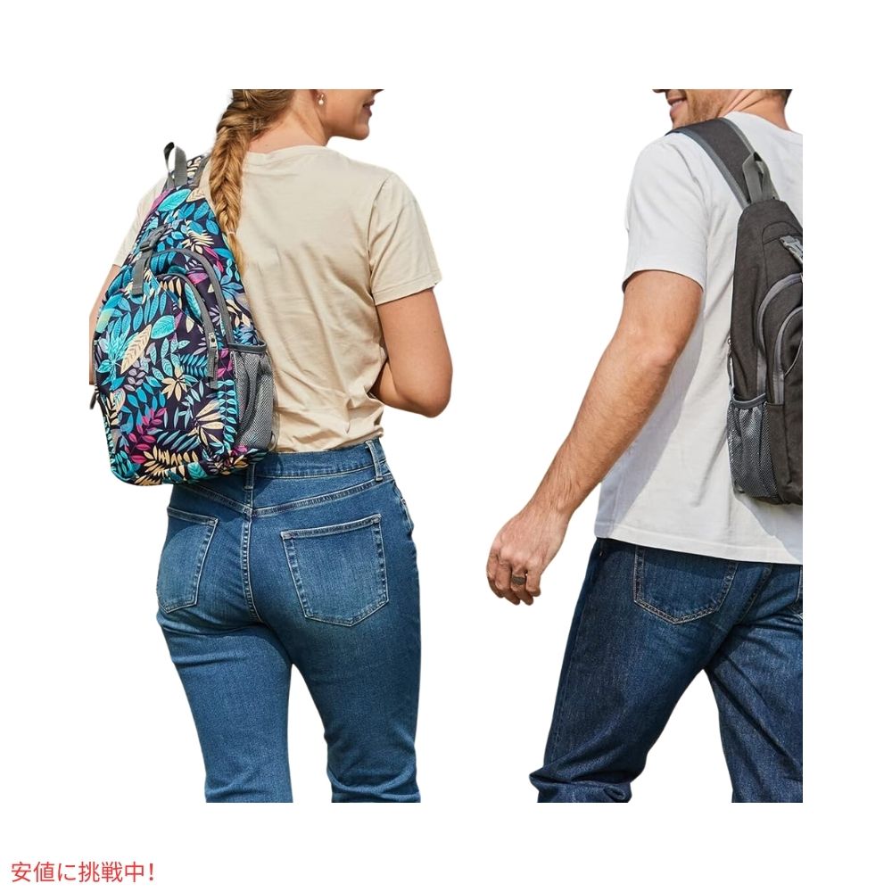 G4Free スリングバッグ RFID ブロックバックパック クロスボディ ブルーリーフ Sling Bag RFID Blocking Backpack Crossbody Blue Leaf 7