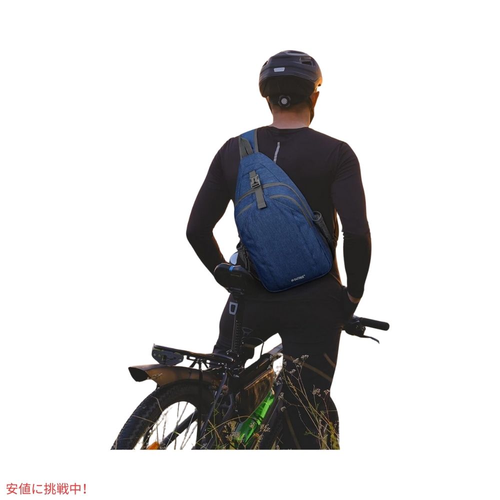 G4Free スリングバッグ RFID ブロックバックパック クロスボディ ダークブルー Sling Bag RFID Blocking Backpack Crossbody Dark Blue 7