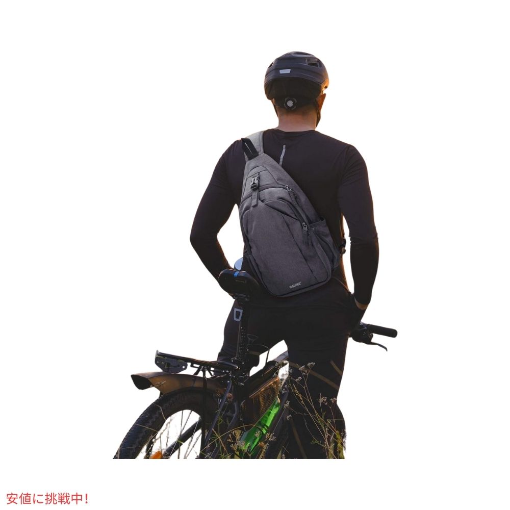 G4Free スリングバッグ RFID ブロックバックパック クロスボディ グレー Sling Bag RFID Blocking Backpack Crossbody Gray 7