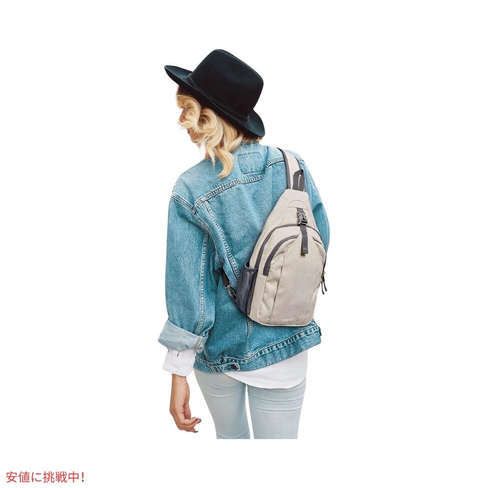 G4Free スリングバッグ RFIDブロック バックパック クロスボディ アイボリー Sling Bag RFID Blocking Backpack Crossbody Ivory 7