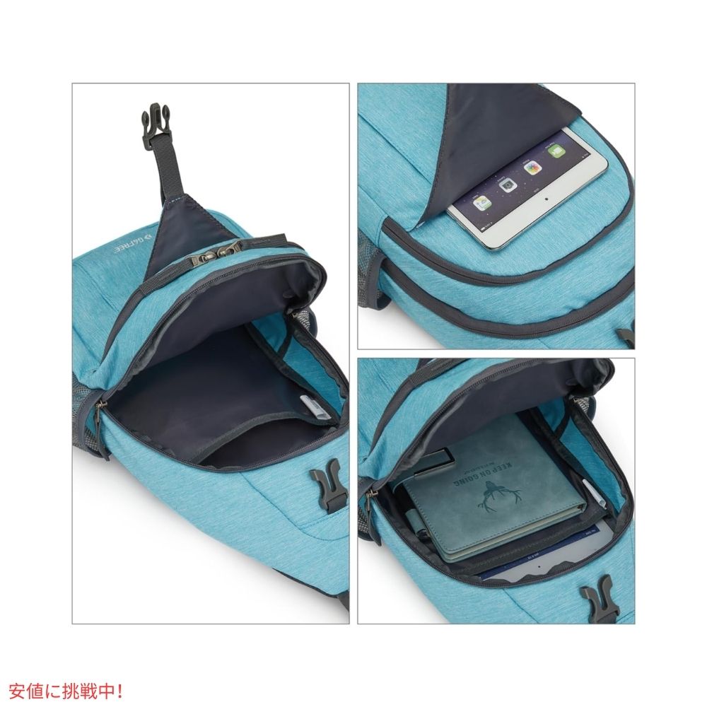 G4Free スリングバッグ RFID ブロックバックパック クロスボディ スカイブルー Sling Bag RFID Blocking Backpack Crossbody Sky Blue 4