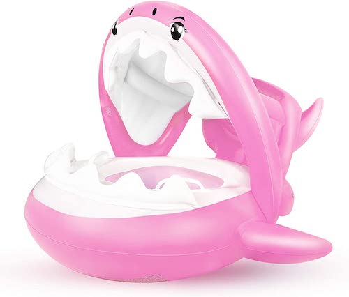 Flyboo Baby Float Infant Pool Float Shark Pink 6-36 Months / プール用 ベビーフロート 赤ちゃん用 浮き輪 [サメ形 ・ピンク] 6-36ヶ月用 1