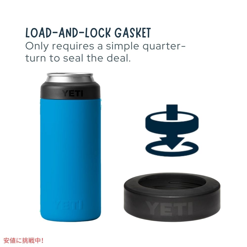 YETI イエティ ランブラー 12oz コルスター スリム缶クーラー ビッグウェーブブルー Rambler 12oz  Colster Slim Can Cooler Big Wave Blue 2