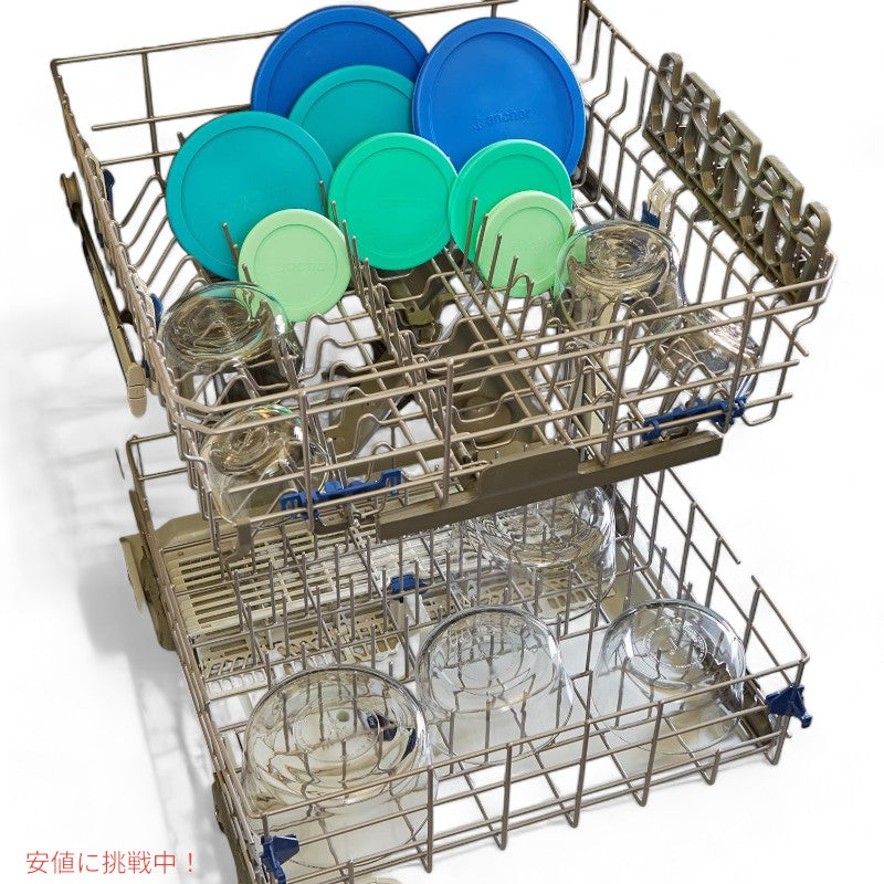 アンカーホッキング 13ガラス蓋付き保存容器  Anchor Hocking 13 Glass Food Storage Containers & 13 Mixed Blue SnugFit Lids 4