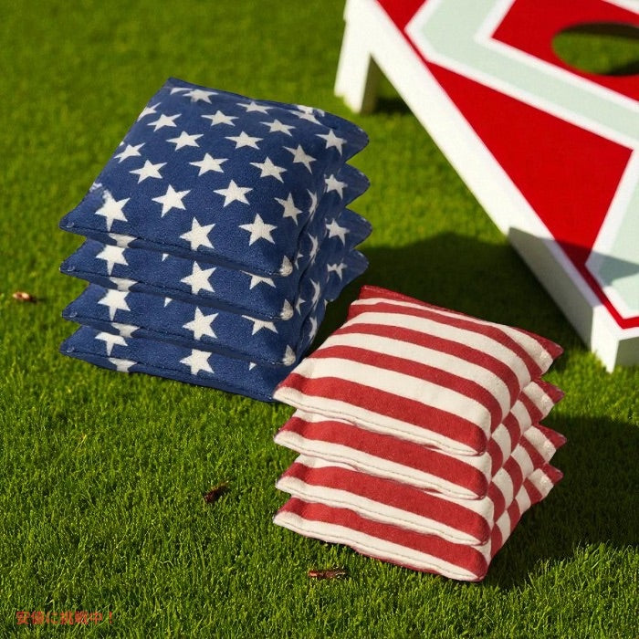 Barcaloo コーンホール ビーンバッグ 8個セット [Stars & Stripes] 公式サイズ 全天候対応 ダッククロス使用 2