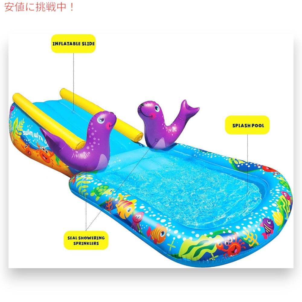 ビニールプール マイファーストウォータースライド BANZAI 84456FR 水遊び 滑り台プール　すべり台プール　アメリカおもちゃ　輸入玩具 4