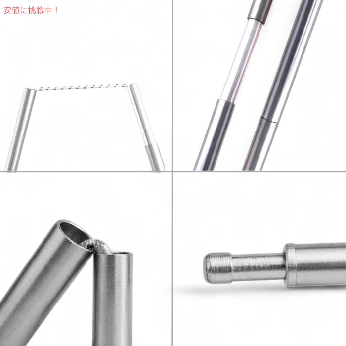 テントポール交換用 アルミニウム製ロッド 0.85cm径 x 370cm 2本セット キャンプ テント アウトドア Aluminium Rod Tent Pole Replacement 2