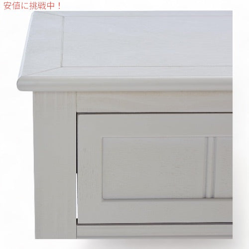 コンソールテーブルソファーテーブル 2段 ウッド ビンテージグレー  2-Drawer Console Table Vintage Grey 8