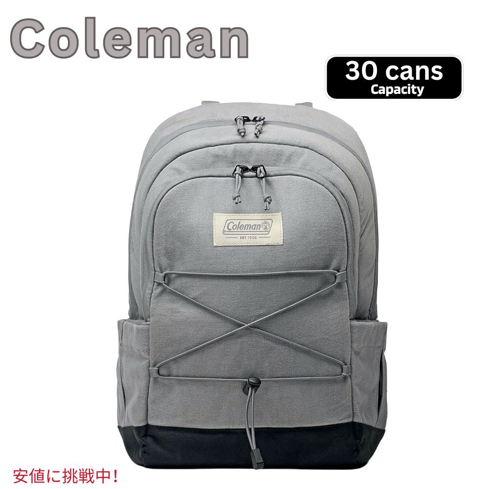 Coleman コールマン Backroads Series Soft Coolers 30 can バックロードシリーズ ソフトクーラー 30缶 バックパック キャンバス地 Gray 1