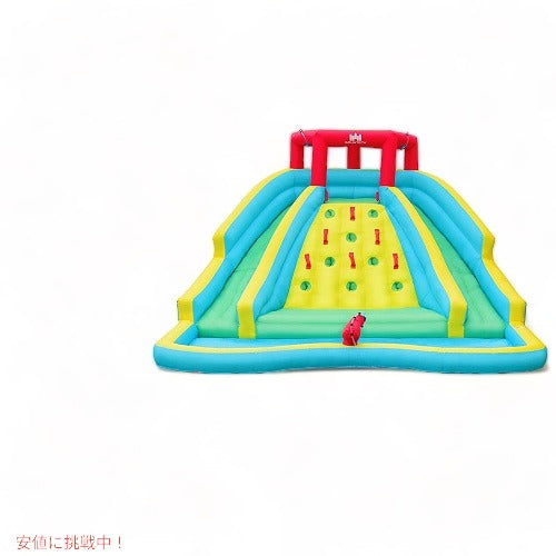 家庭用プール 巨大滑り台 ウォータースライド BOUNTECH スライダー 大型プール ビニールプール ブロワー付き 庭遊び 水遊び 4