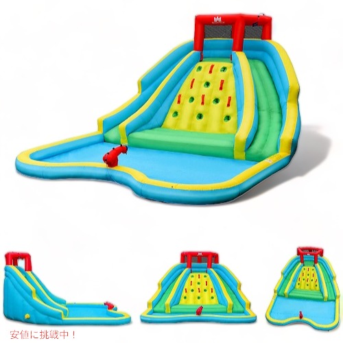 家庭用プール 巨大滑り台 ウォータースライド BOUNTECH スライダー 大型プール ビニールプール ブロワー付き 庭遊び 水遊び 7