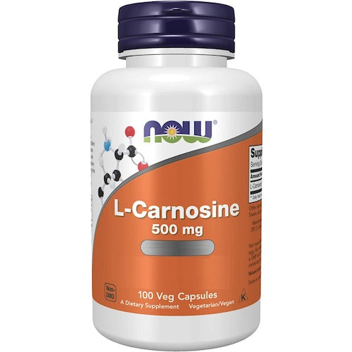 NOW　L-Carnosine 500 mg  V 100 Veg Caps #0079　ナウ　Lカルノシン 500mg　100ベジカプセル 1