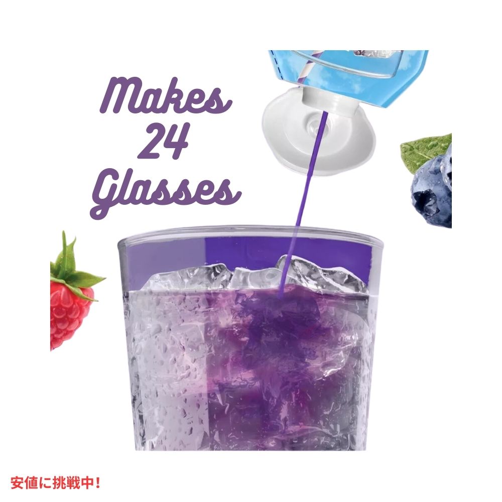 クリスタルライト Crystal Light リキッド ブルーベリー ラズベリー ドリンクミックス 1.62オンス 24回分 Liquid Blueberry Raspberry Drink Mix 1.62 fl oz 4