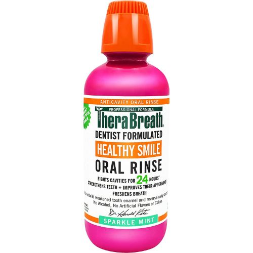 【3本】TheraBreath Oral Rinse, Sparkle Mint, 16.0 fl oz / セラブレス ヘルシースマイル オーラルリンス [スパークルミント] マウスウォッシュ 473ml 2