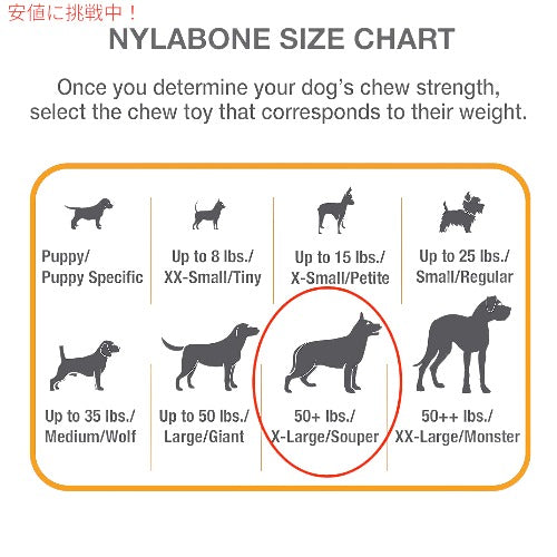 Nylabone Power Chew , Original Flavor, XL / ナイラボーン デンタルチュウ パワーチュウ [オリジナルフレーバー] [XL/Souperサイズ] 4