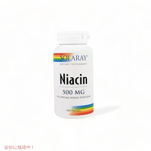 Solaray Niacin Capsules 500 mg  ソラレー ナイアシン 100 錠 1