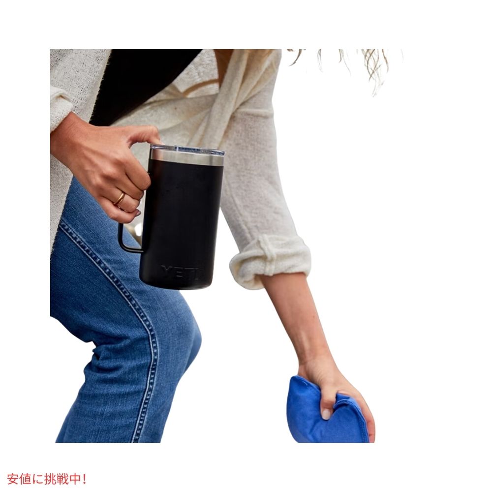 YETI イエティランブラー 710ml マグカップ マグスライダー蓋付き [トロピカルピンク] Rambler 24oz Mug With Magslider Lid Tropical Pink 7