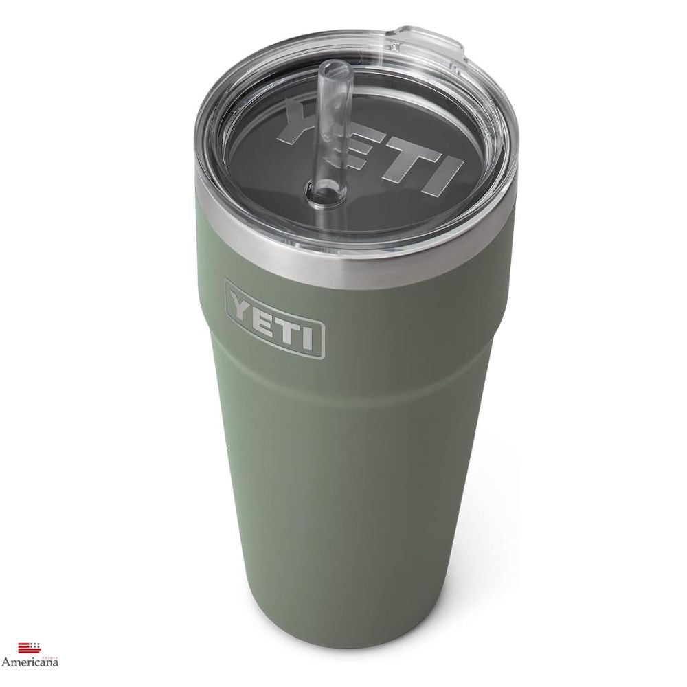 ＜限定カラー＞YETI Rambler 26oz Stackable With Straw Cup Camp Green / イエティ ランブラー 769ml カップ ストロー付 2
