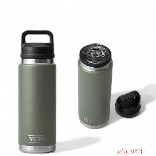 ＜限定カラー＞YETI Rambler 26 oz Bottle With Chug Cap Camp Green / イエティ ランブラー ボトル 26 oz チャグキャップ付き 1