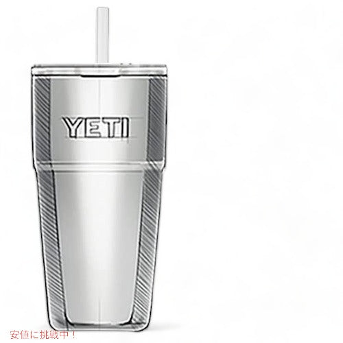 ＜限定カラー＞YETI Rambler 26oz Stackable With Straw Cup Camp Green / イエティ ランブラー 769ml カップ ストロー付 6