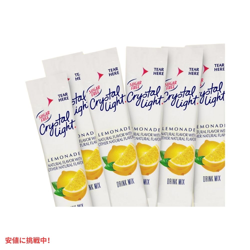 クリスタルライト Crystal Light オンザゴー 無糖レモネード ドリンクミックス 30本入り On-The-Go Sugar-Free Lemonade Drink Mix 30pk 5