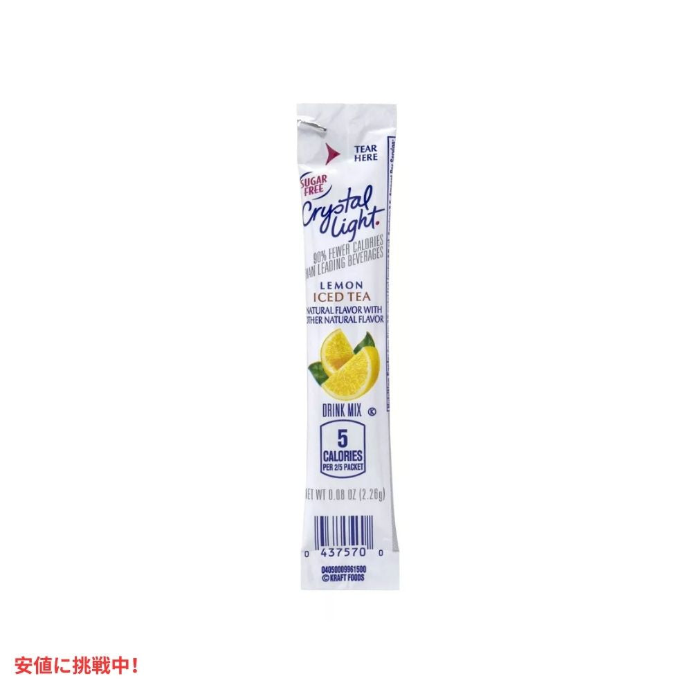 クリスタルライト Crystal Light ノンシュガー アイスティーミックス 30本入り On-The-Go Sugar-Free Iced Tea Drink Mix 30pk 5