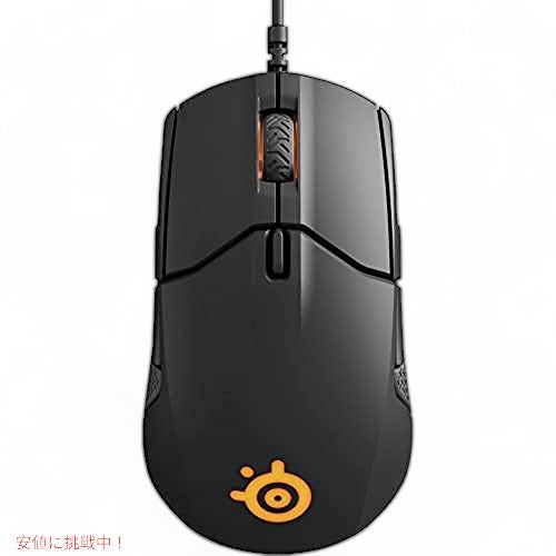 Steel Series Sensei310ゲーミングマウス-12,000CPITrueMove3光学センサー-Ambidextrousデザイン-スプリットトリガーボタン-RGB照明、黒 1