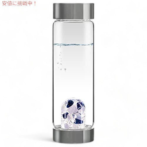 VitaJuwel ViA バランス ソーダライトとカルセドニーのクリスタルウォーターボトル 1