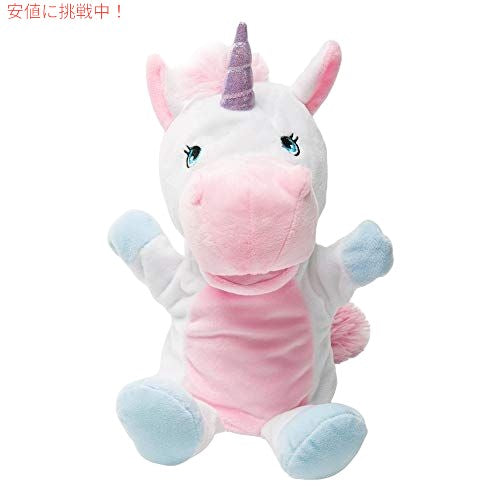 Silly Puppets HollyHOME ユニコーン ぬいぐるみ ハンドパペット マジカルフレンズ 面白いストーリータイムギフト 子供と大人用 14インチ ピンク 3