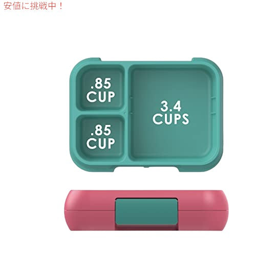 Bentgo ベントゴー Pop - 漏れ防止のランチボックス 電子レンジ 食器洗い機対応 BPAフリー(明るいコーラル/ティール) 4