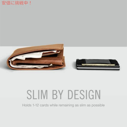 The Ridge ミニマリスト スリム ウォレット メンズ RFID ブロッキング  (ブラック) 2