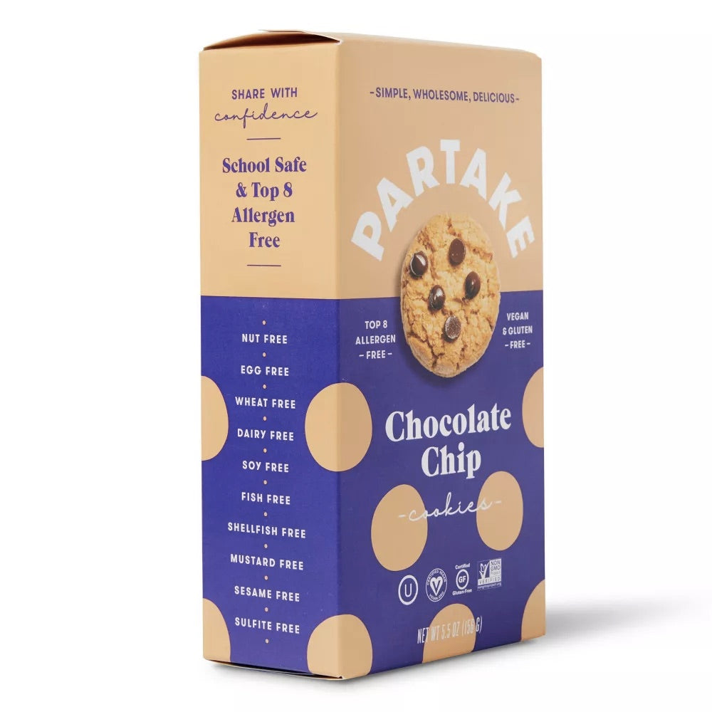 Partake Gluten Free Vegan Chocolate Chip Cookies - 5.5oz(156g) / チョコレートチップクッキー グルテンフリー＆ヴィー 2