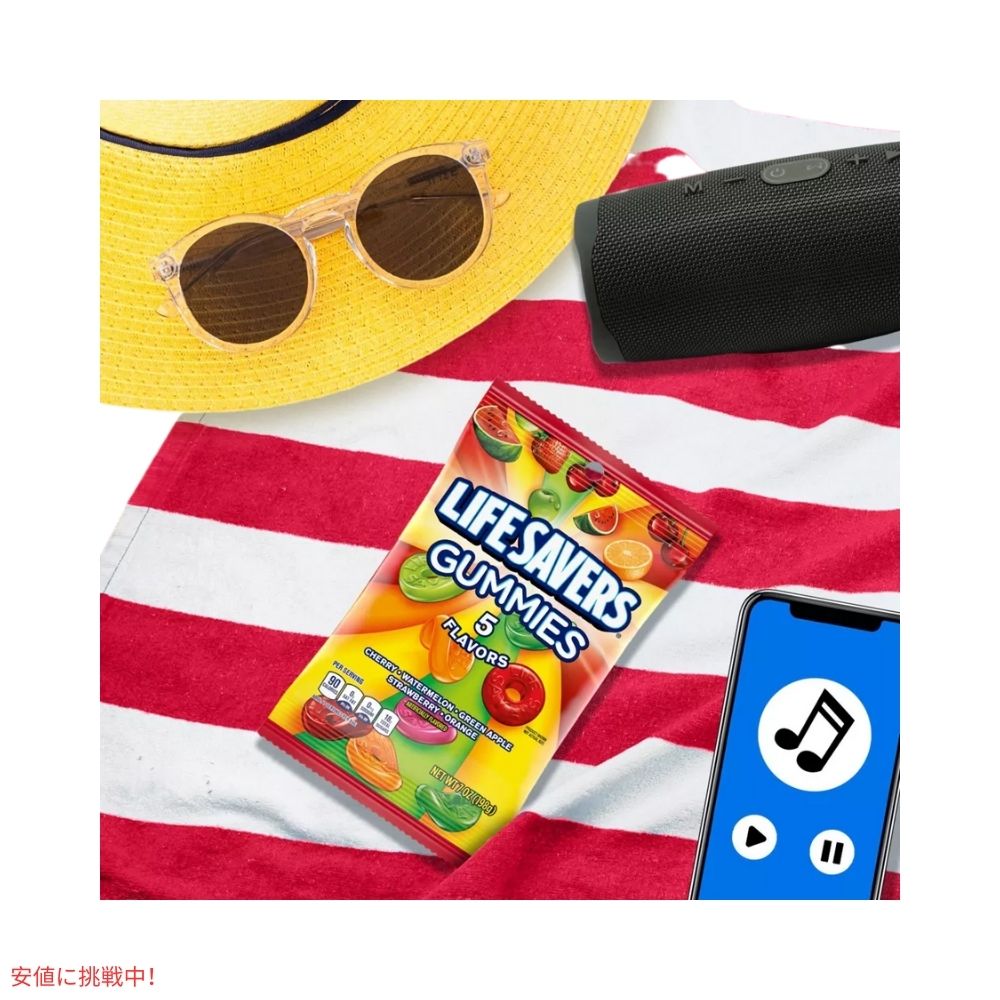 【3個セット】 Life Savers ライフセイバーズ グミ 5フレーバー グミキャンディ 198g Gummies 5 Flavors 7oz 5