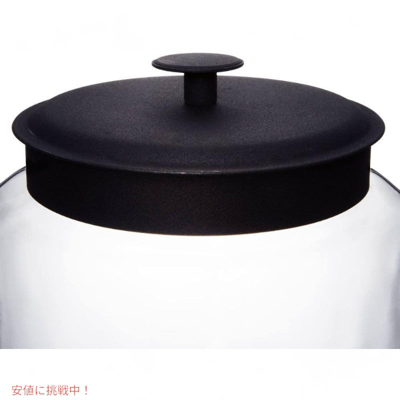 アンカーホッキング モンタナ・ガラス・ジャー  Anchor Hocking  Fresh Seal Lids Canister Set Black Metal 3Piece Set 7