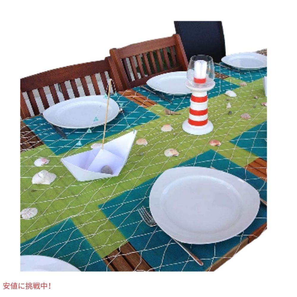 4E'sノベルティ ナチュラルコットン デコレーション フィッシュネット 3パック パーティ 4E's Novelty Natural Cotton Fishnet Decor 3 Pack 2