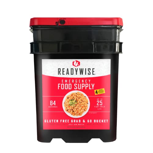 ReadyWise  Food Supply、グルテンフリーの朝食とメインディッシュのバラエティ、賞味期限25年、84食分 1